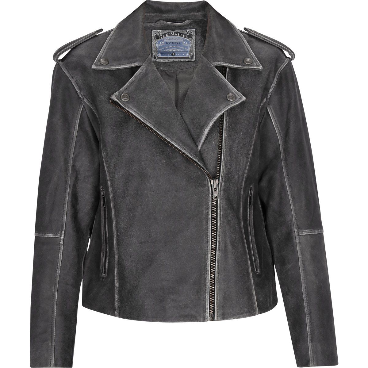 Dreimaster Jacke Frauen grau