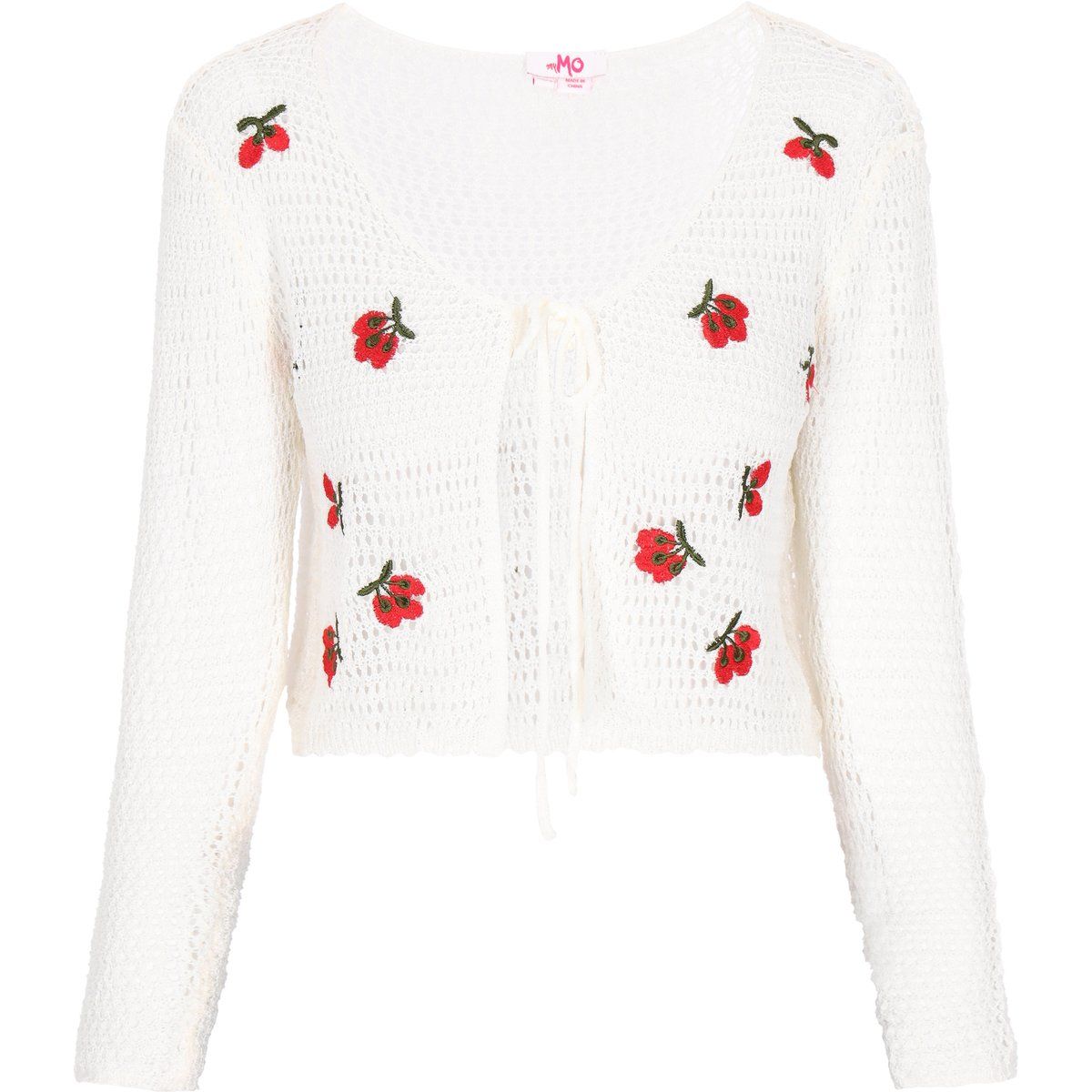 Mymo Strickjacke Frauen cremefarben