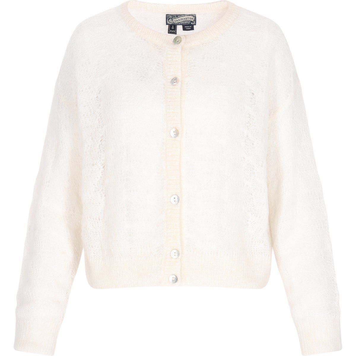 Dreimaster Strickjacke Frauen cremefarben
