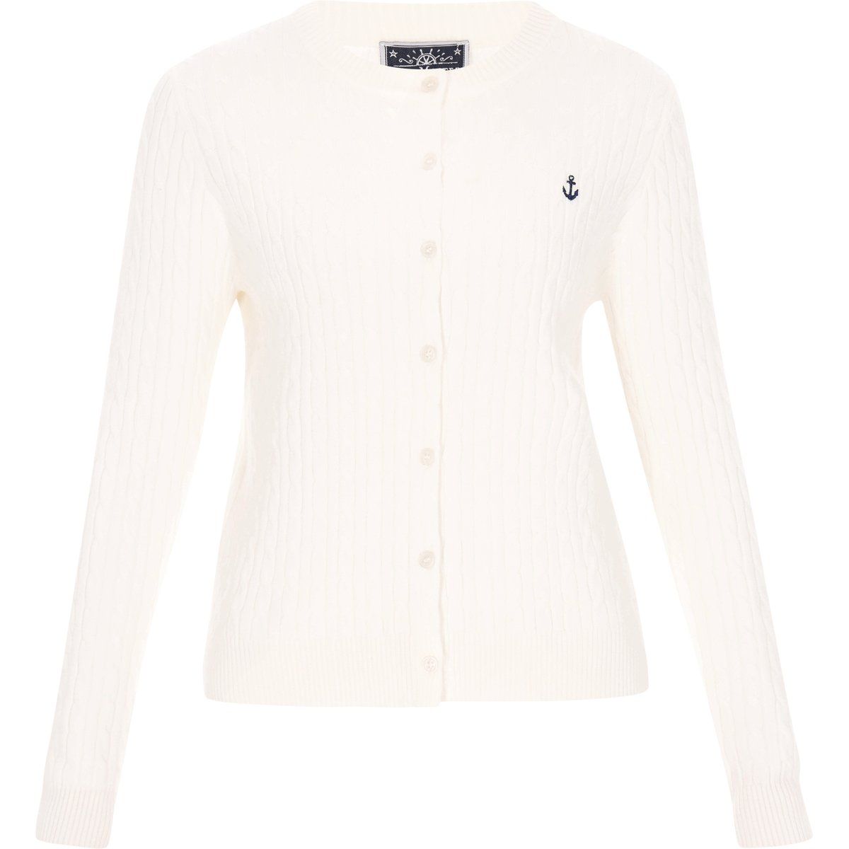 Dreimaster Strickjacke Frauen cremefarben