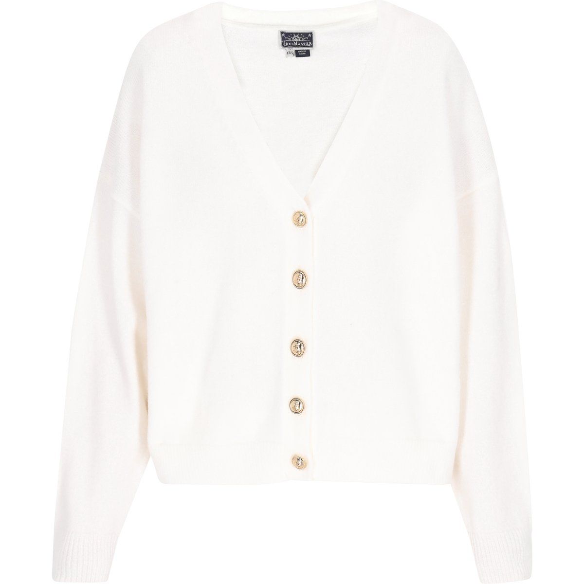 Dreimaster Strickjacke Frauen cremefarben