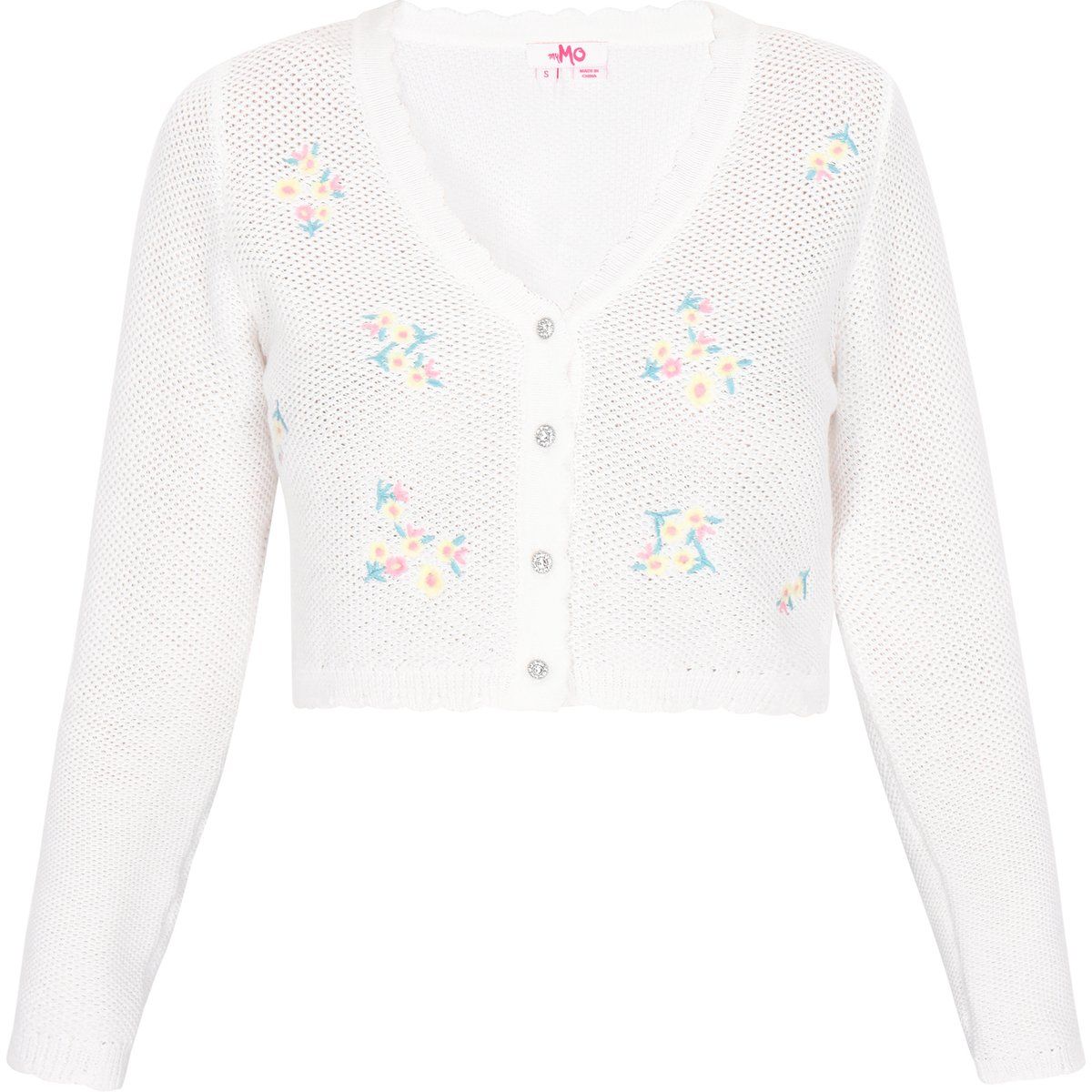 Mymo Strickjacke Frauen cremefarben