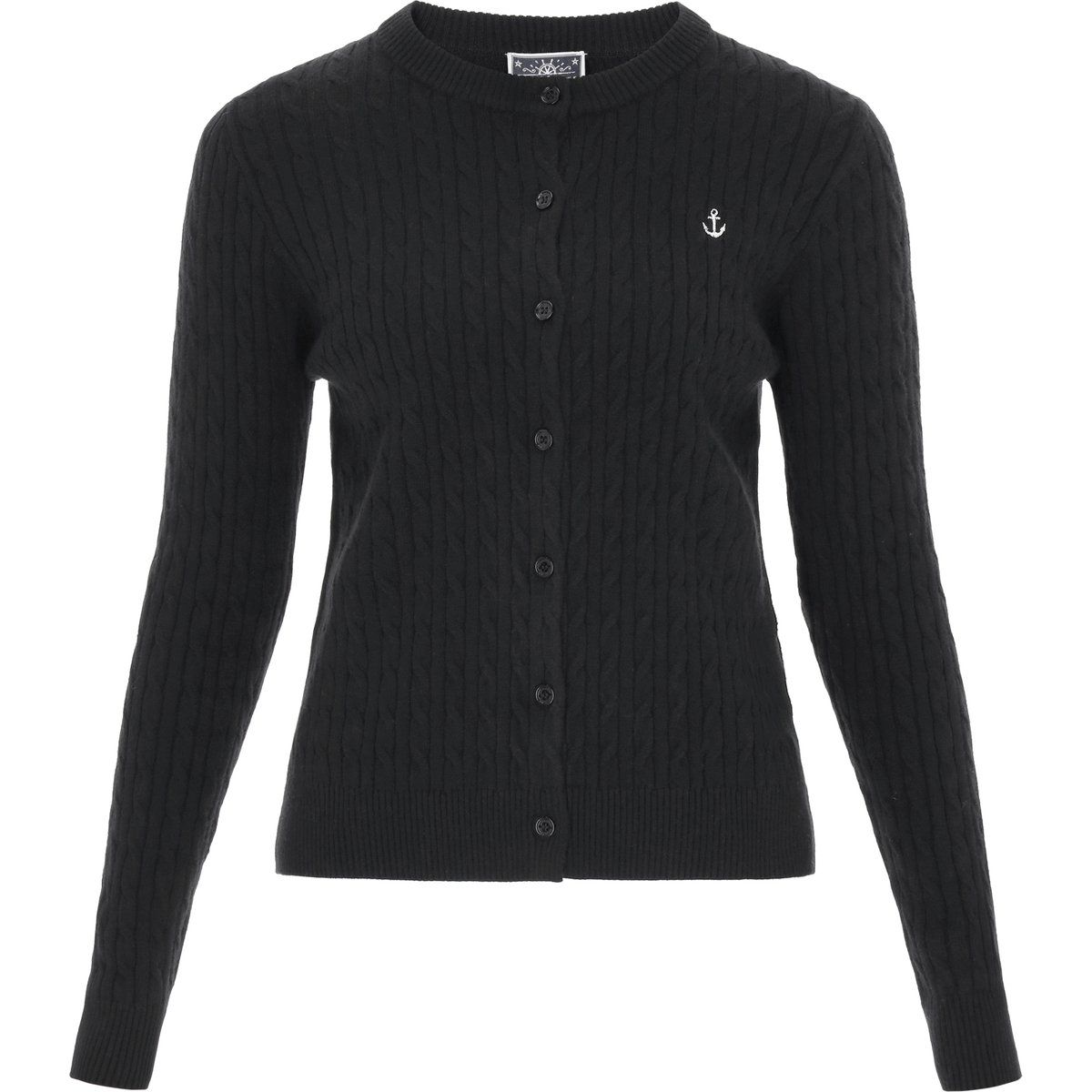 Dreimaster Strickjacke Frauen Schwarz