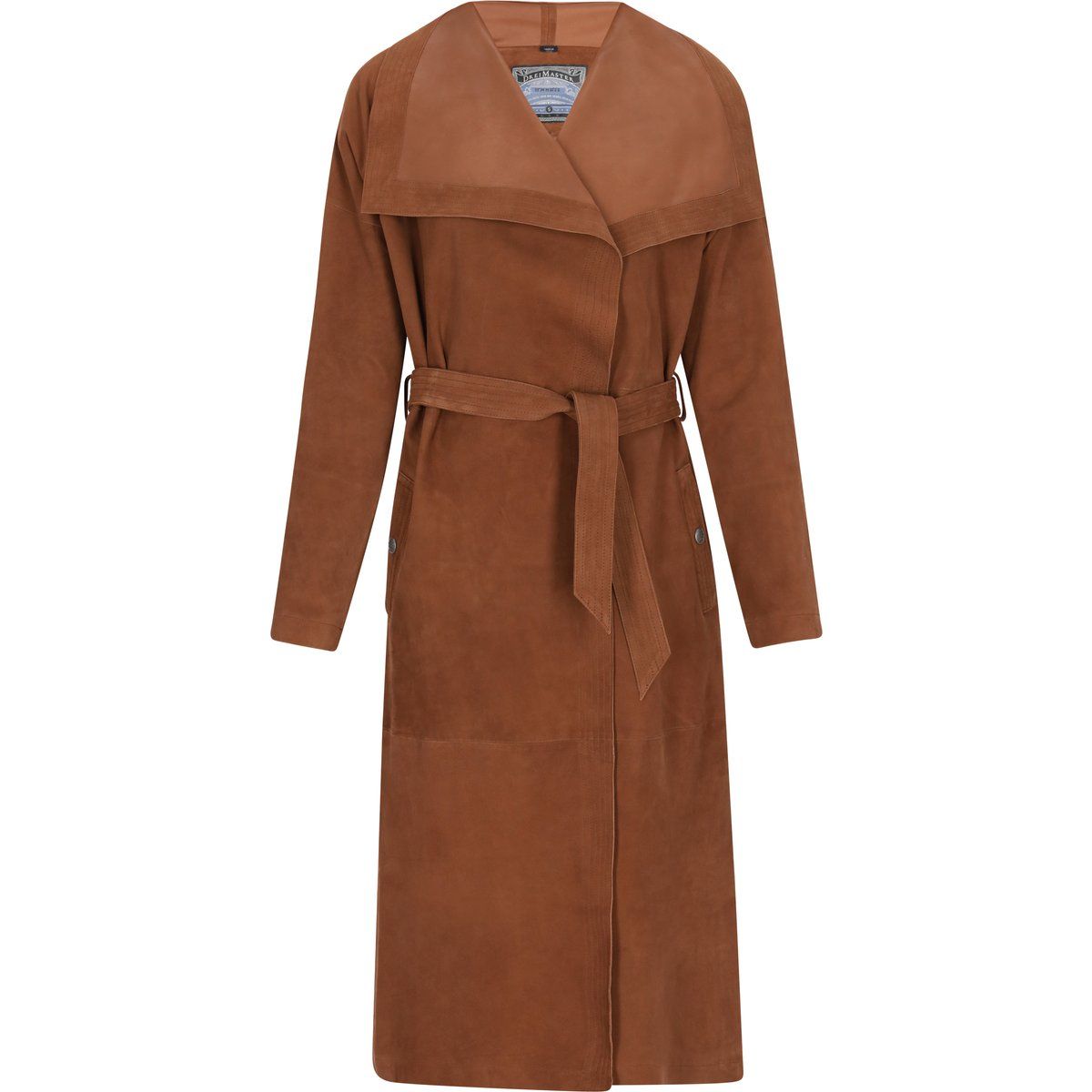 Dreimaster Mantel Frauen Cognac