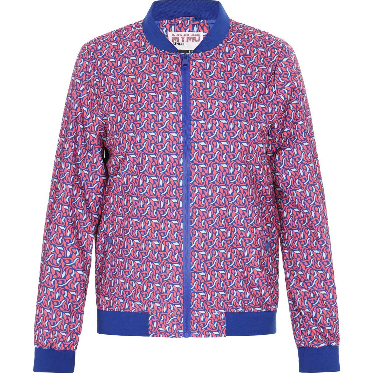 Bomberjacke mit abstraktem Wirbelprint