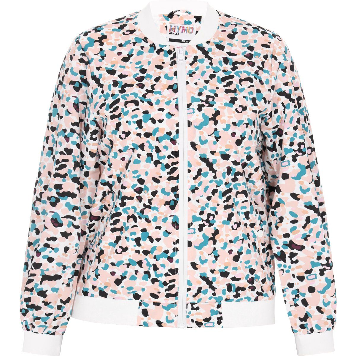 Leichte Bomberjacke mit abstraktem Print