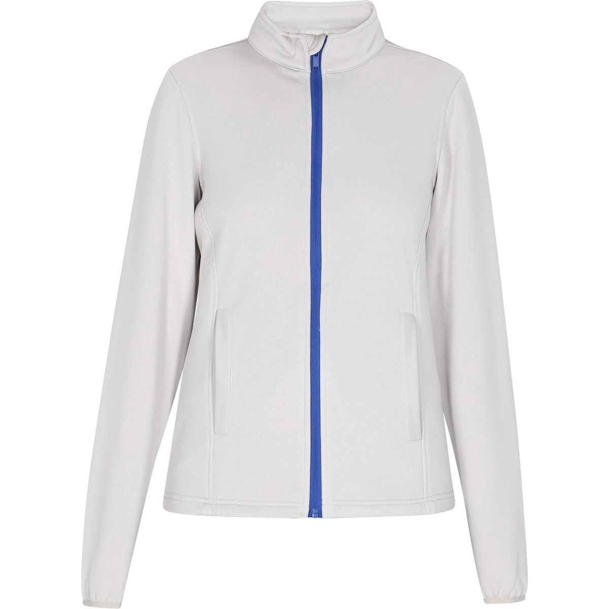 Hellgraue Jacke im Slim Fit