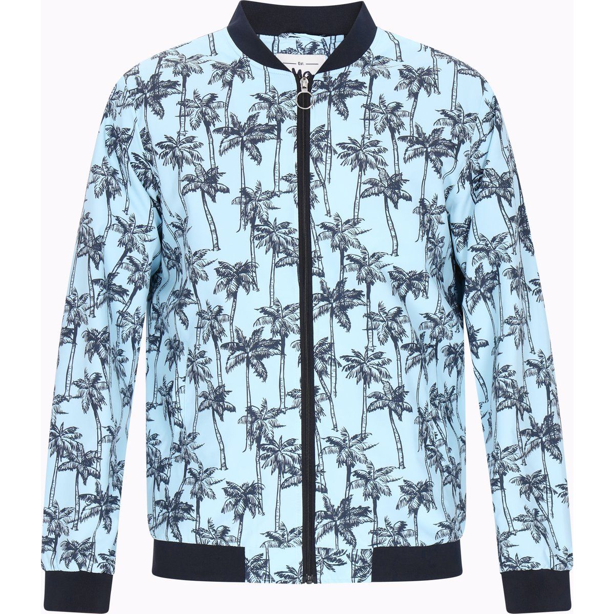 Mo Jacke Männer hellblau schwarz