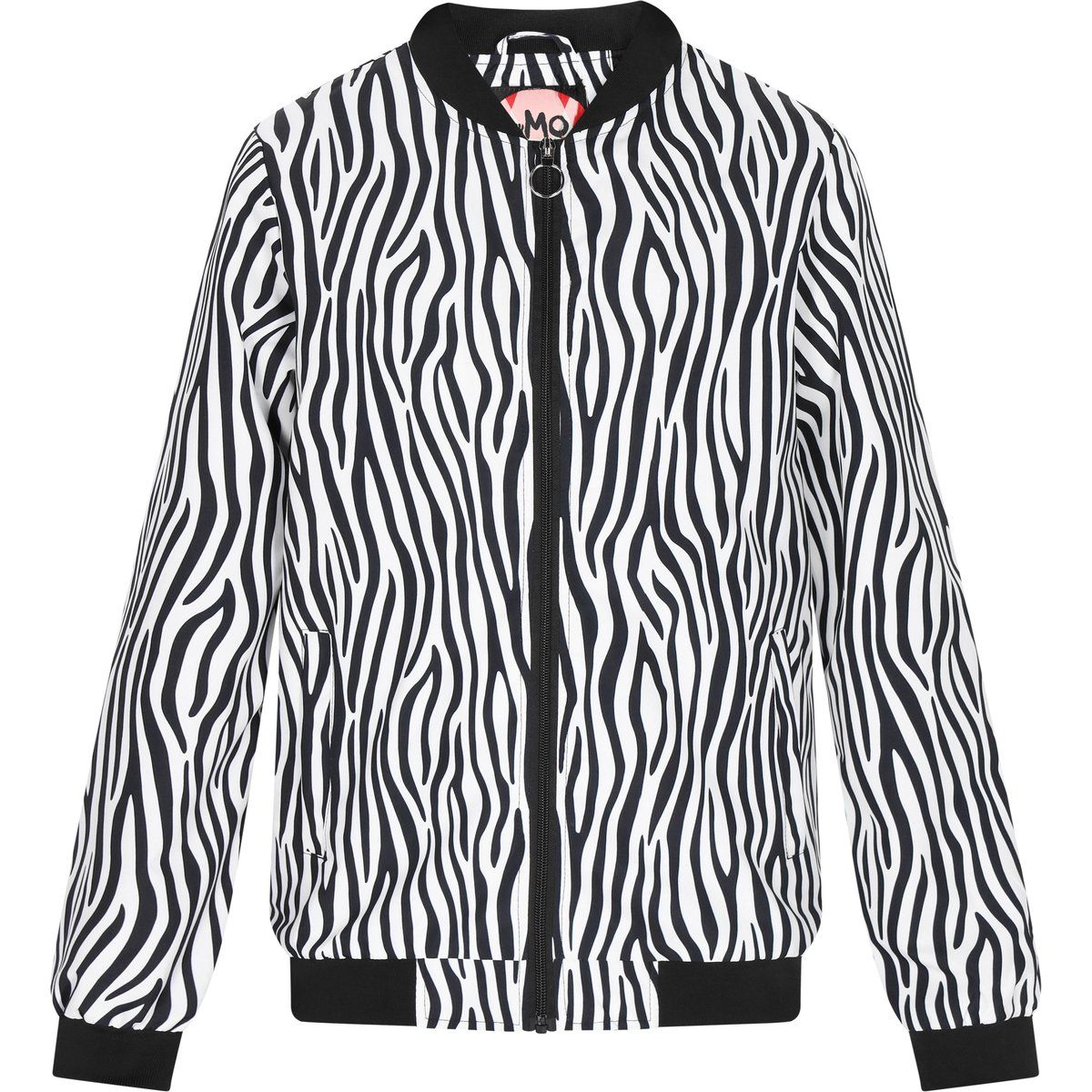 Leichte Bomberjacke mit Zebraprint