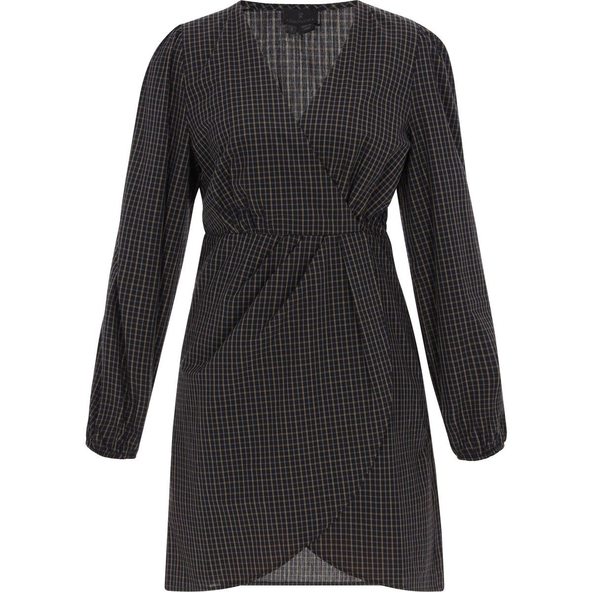 Dreimaster Kleid Frauen schwarzes Karo