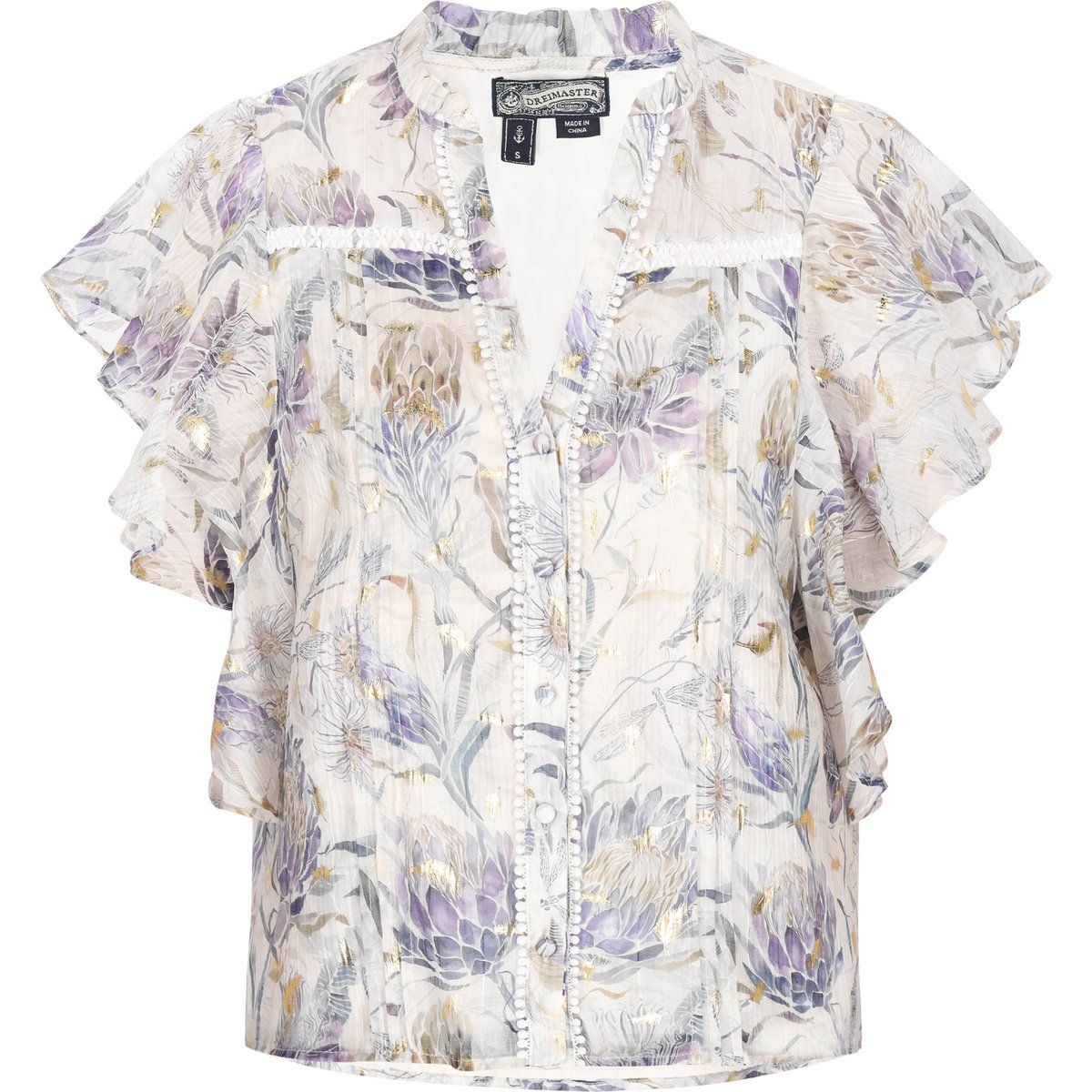 Dreimaster Bluse Frauen Blau