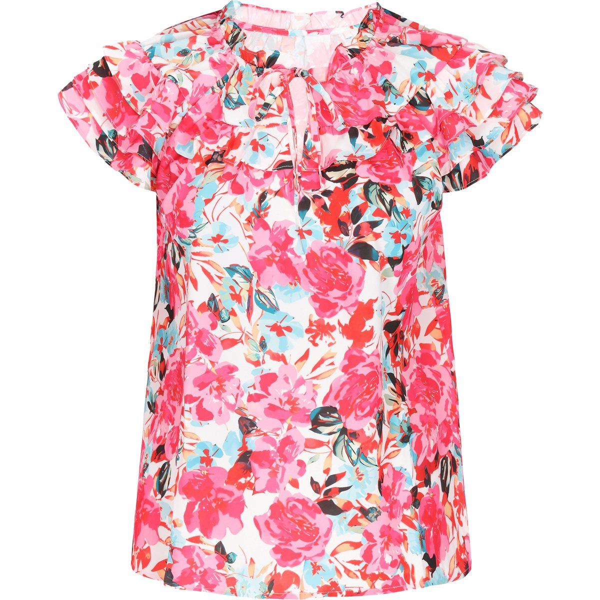 Faina Bluse faina CASUAL Frauen Rose