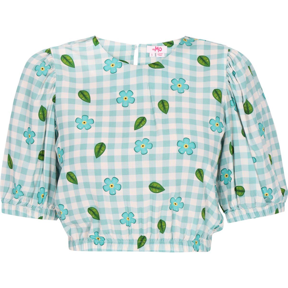 Mymo Bluse Frauen türkis mehrfarbig