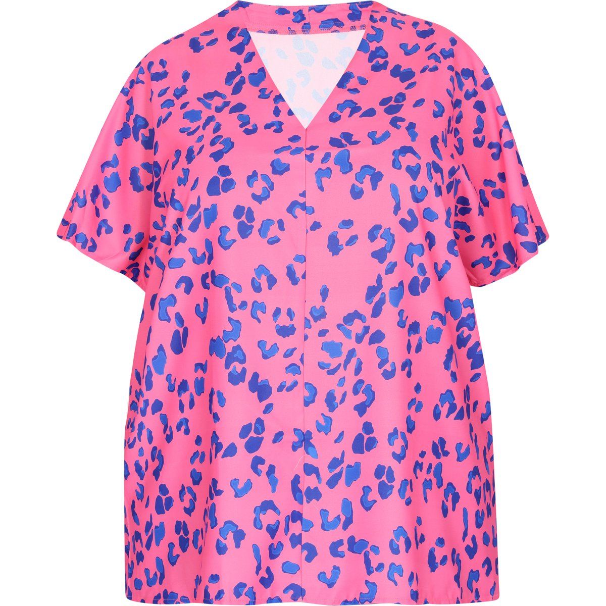 Bluse mit auffälligem Leopardenmuster