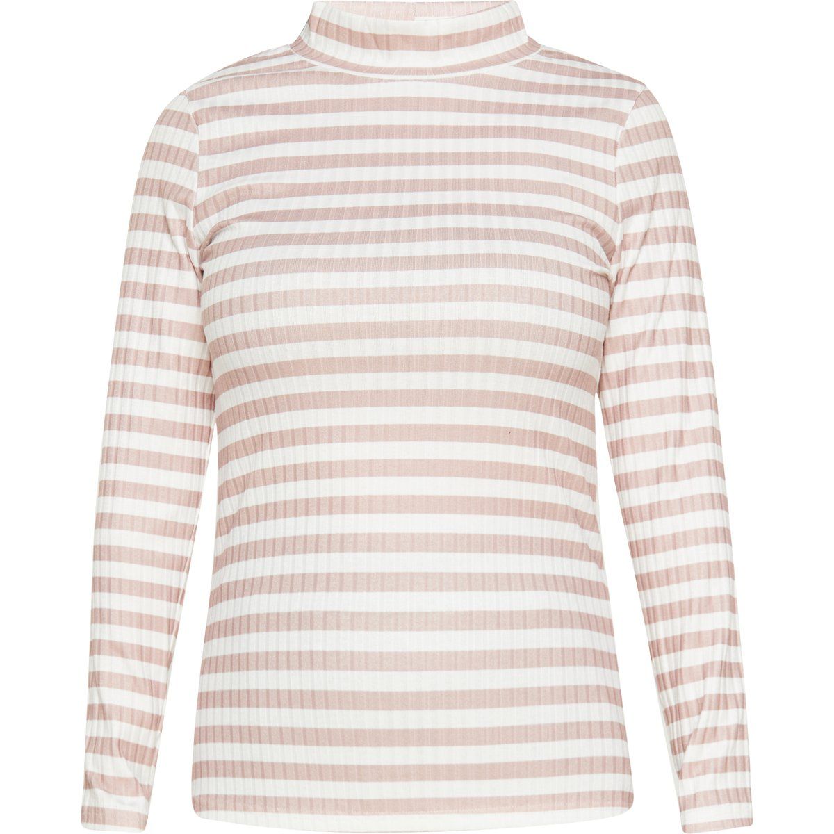 usha Langarm Frauen Beige Weiß