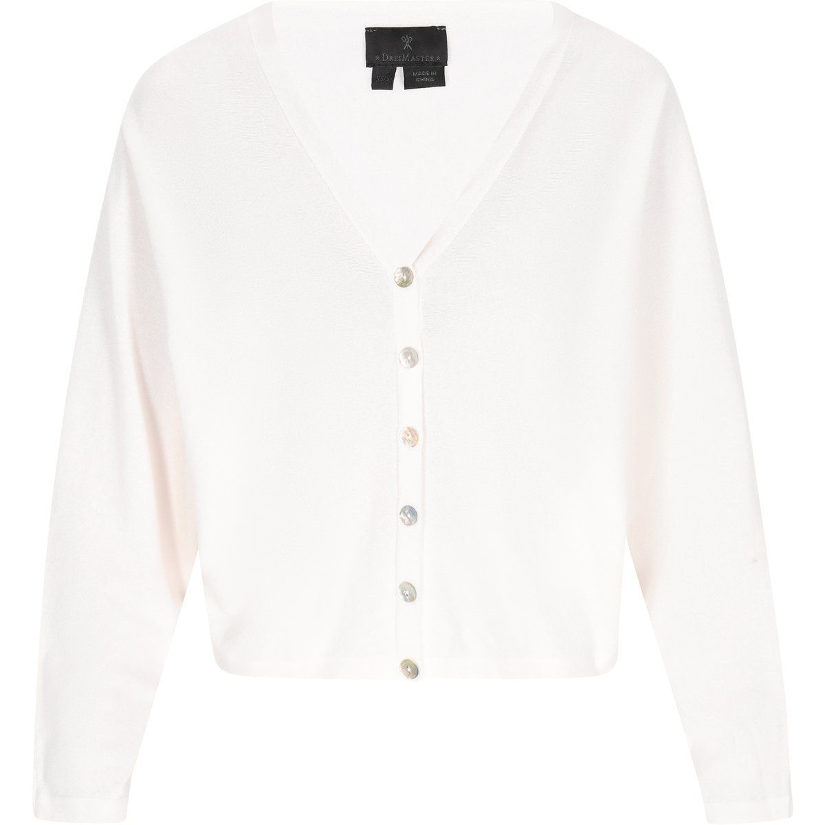 Dreimaster Strickjacke Frauen Weiß