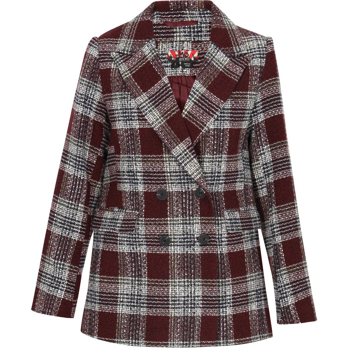 Karierter Zweireiher-Blazer