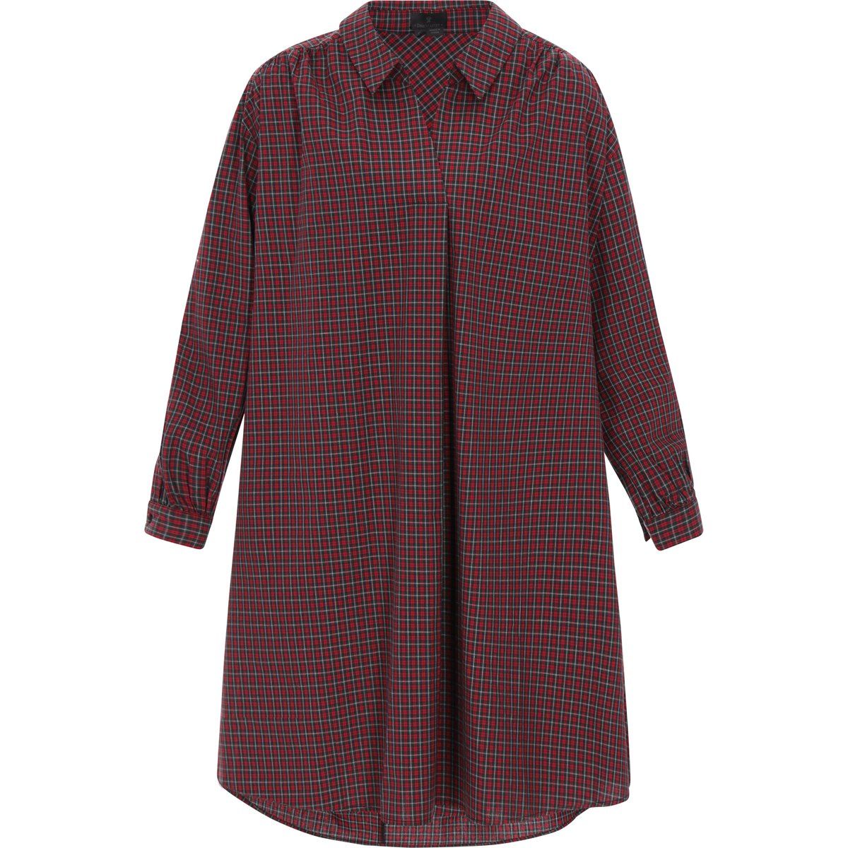 Dreimaster Kleid Frauen Roter Scheck