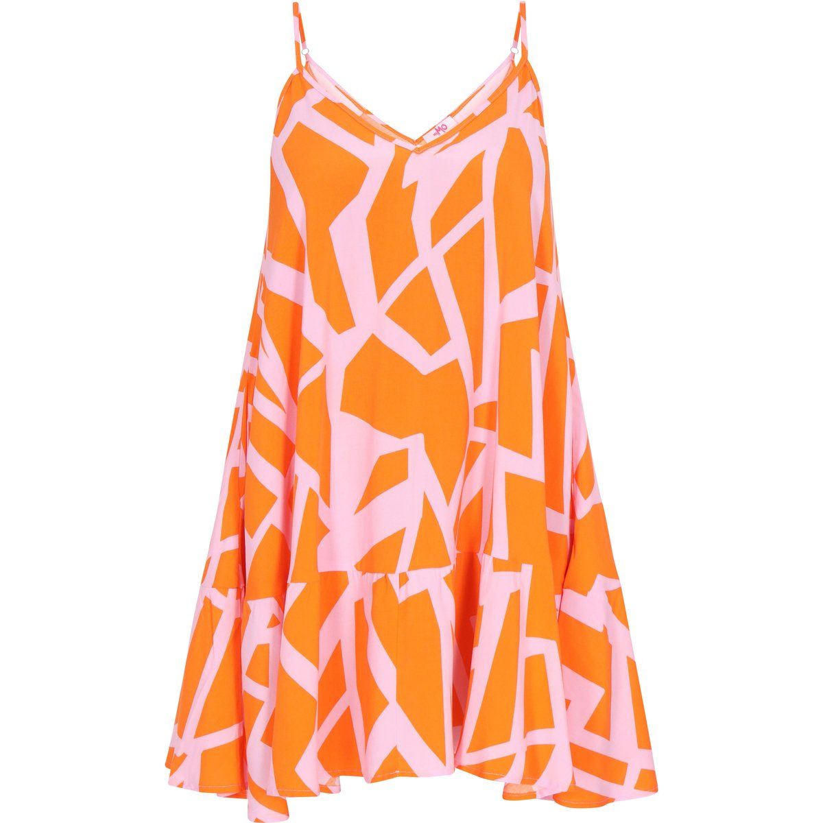 Mymo Kleid Frauen orange rosa