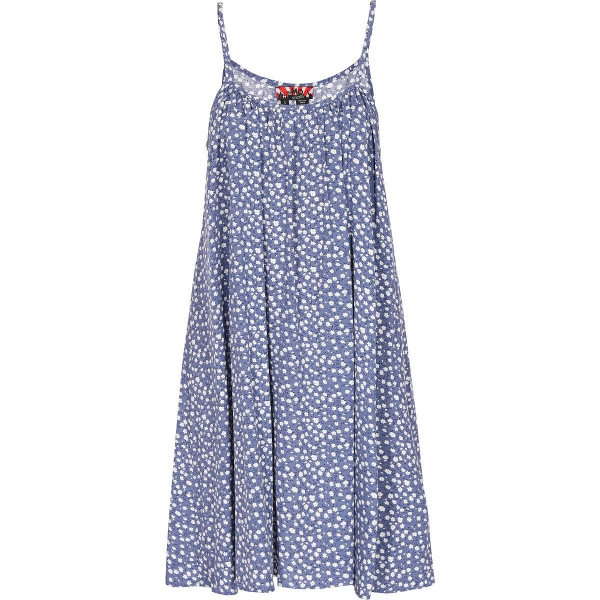 Mymo Kleid Frauen blau weiß