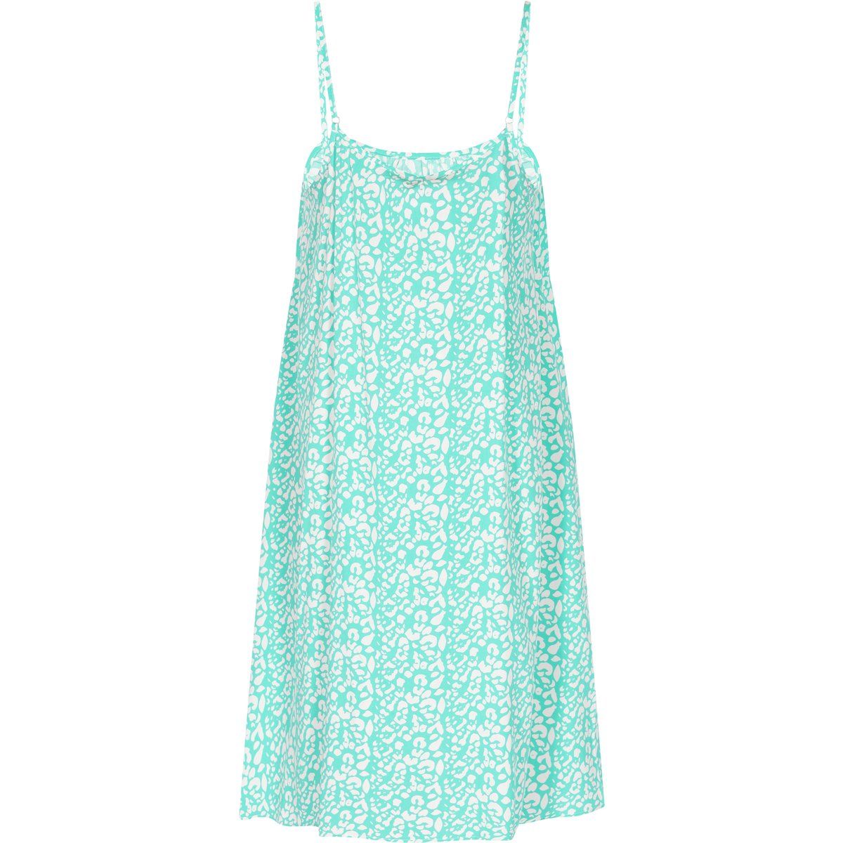 Ärmelloses A-Linien-Kleid mit Leopardenmuster