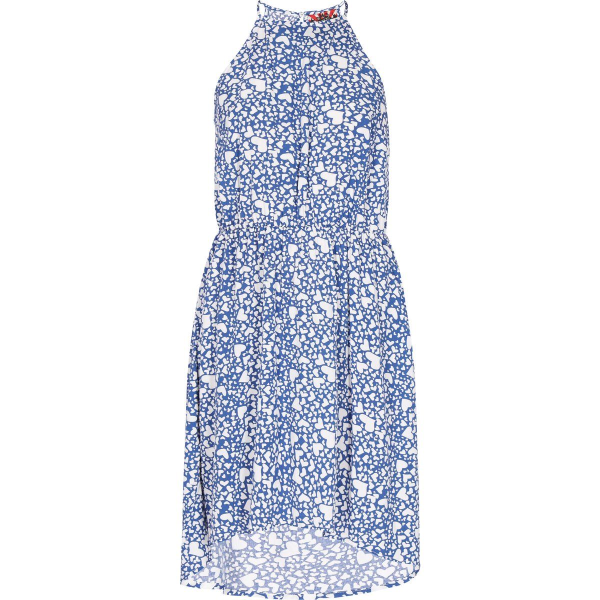 Mymo Kleid Frauen blau weiß