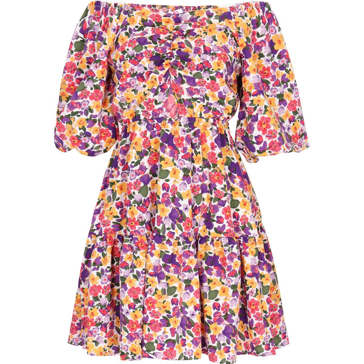 Mymo Kleid Frauen violett mehrfarbig