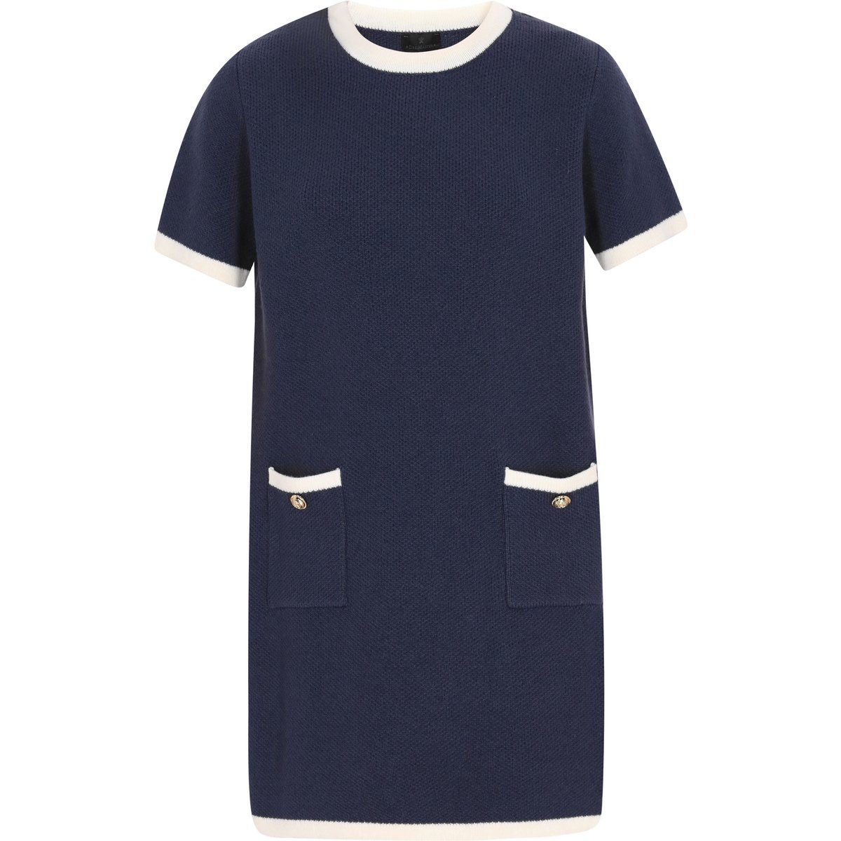 Dreimaster Kleid Frauen marineblau cremeweiß