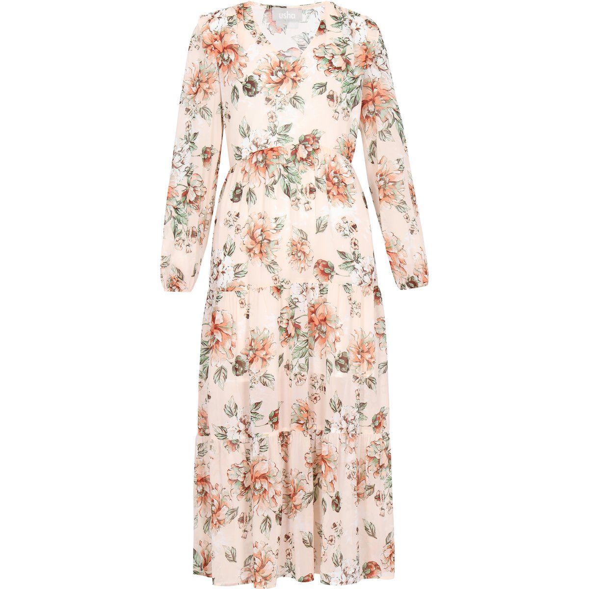 usha Kleid Frauen creme mehrfarbig