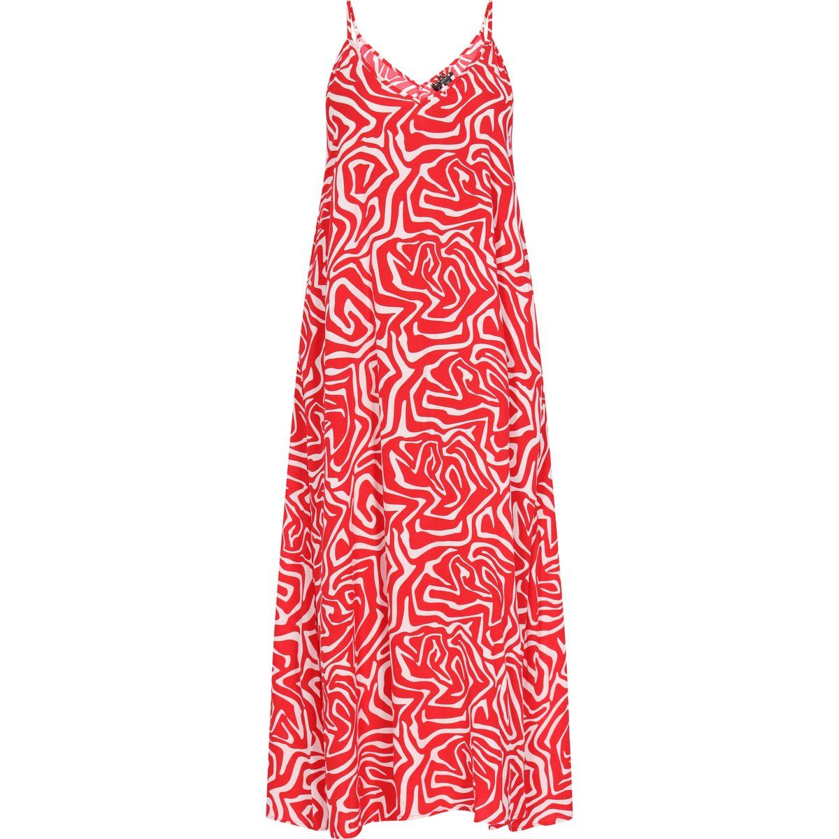 Mymo Kleid Frauen rot weiß