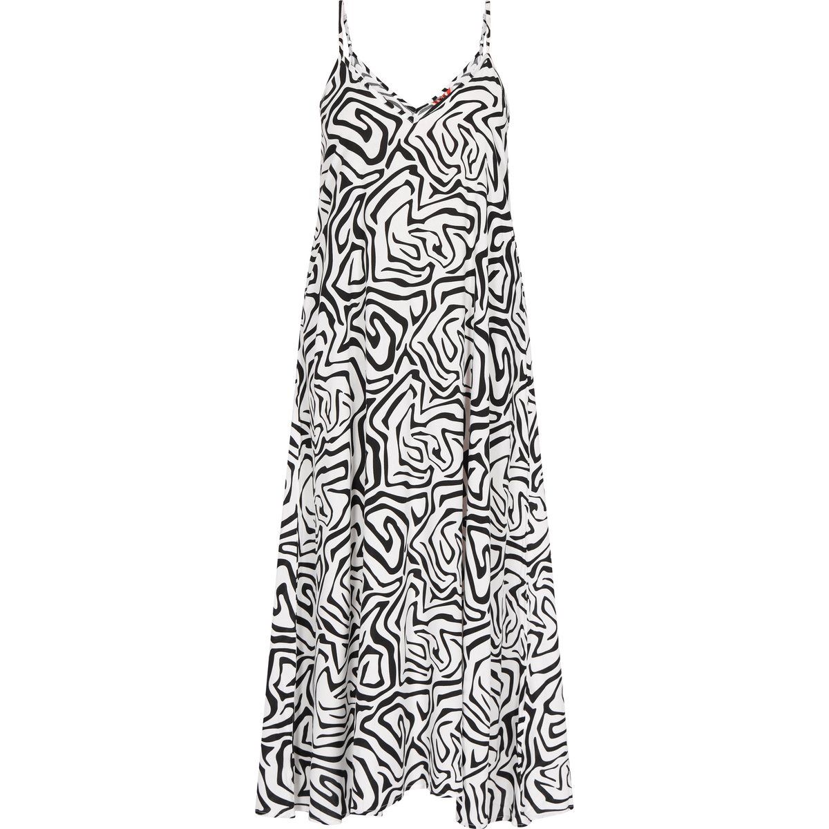 Mymo Kleid Frauen weiß-schwarz