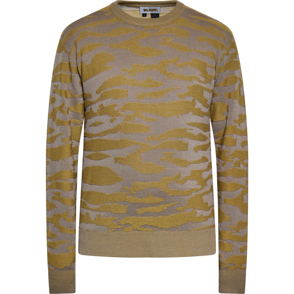 Langarmpullover mit Camouflage-Muster