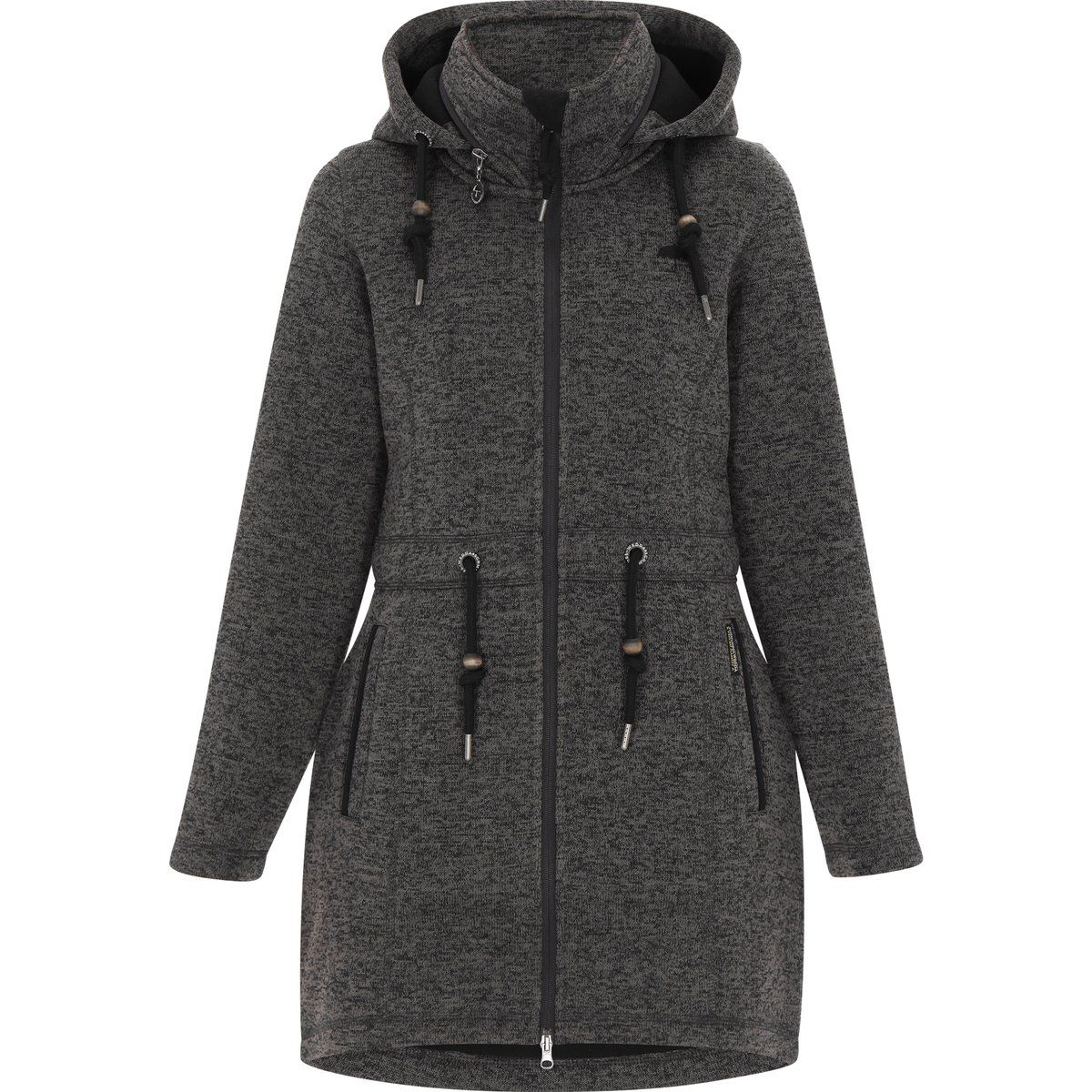 Schmuddelwedda Jacke Frauen dunkelgrau meliert