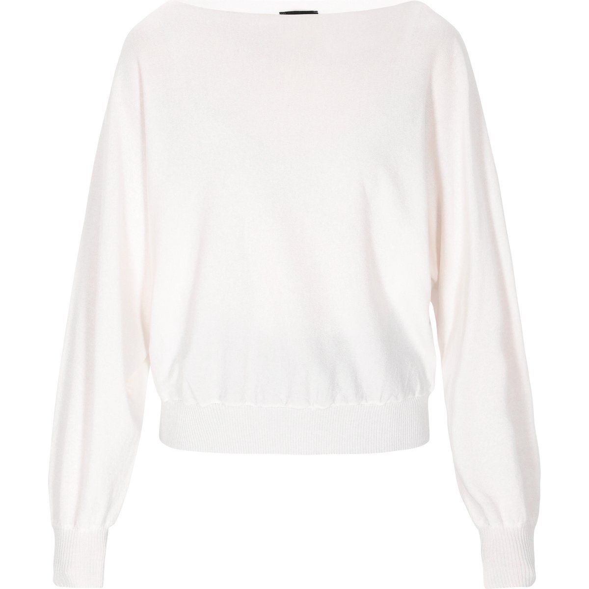 Eleganter Strickpullover mit U-Boot-Ausschnitt