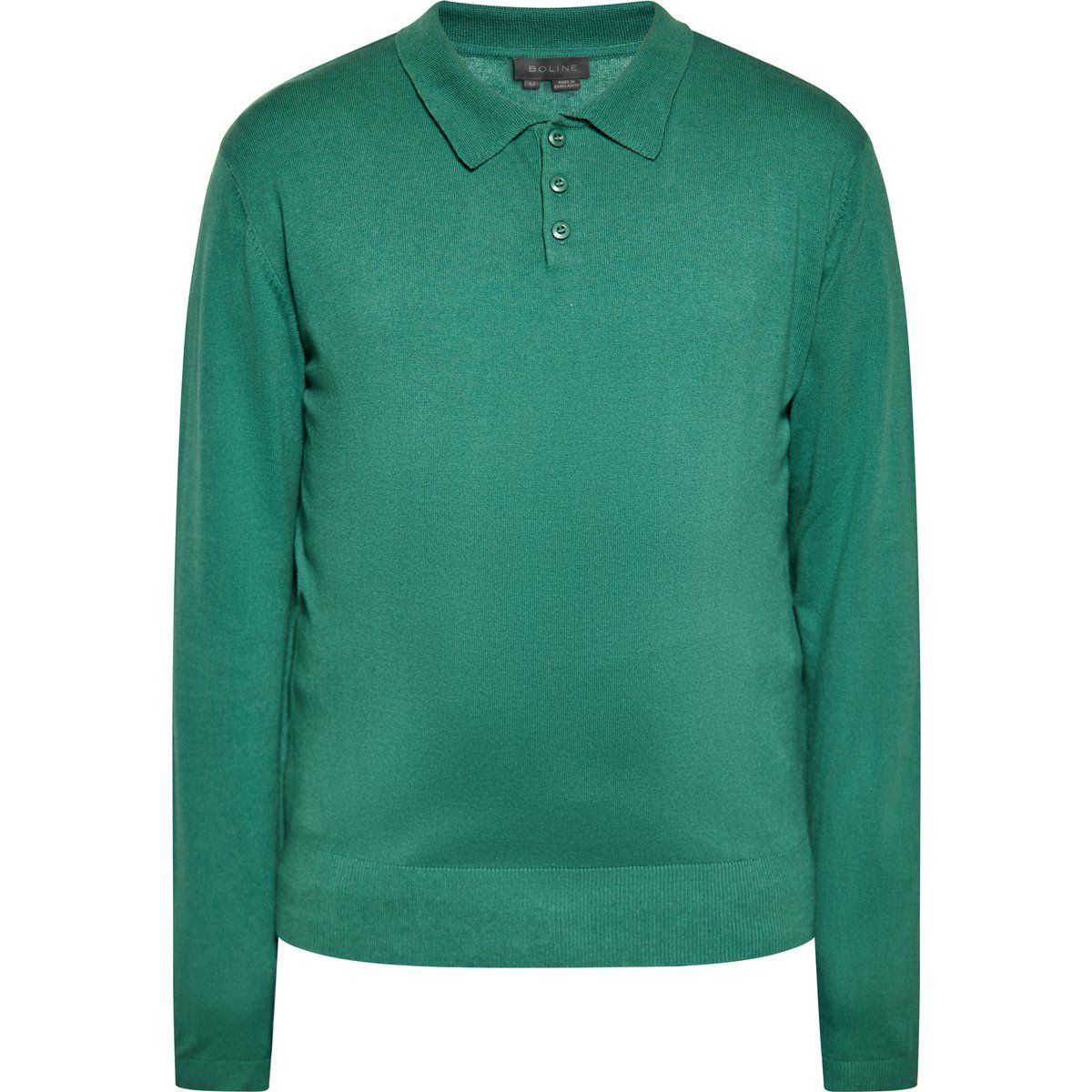 Herren Langarm Strick Polo Shirt
