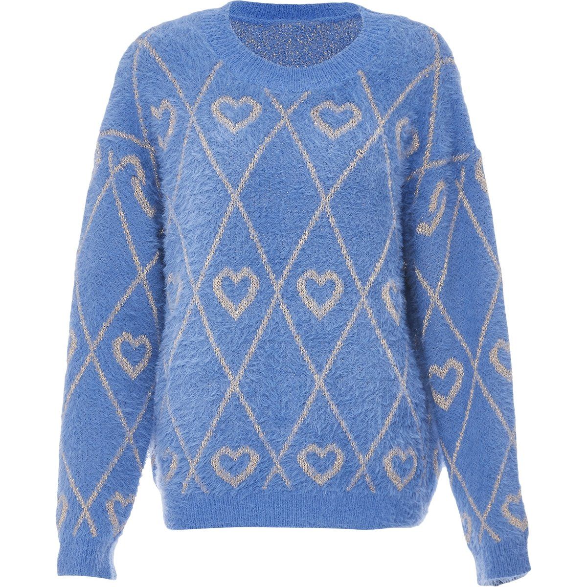 Mymo Pullover Frauen Denimblau