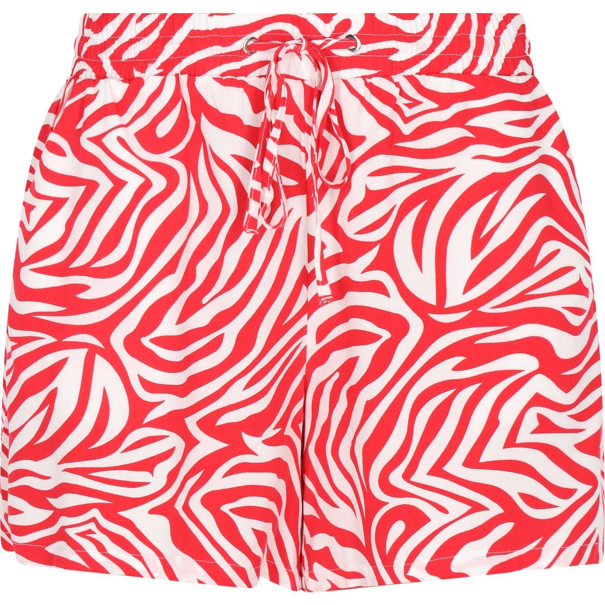 Mymo Shorts Frauen weiß rot