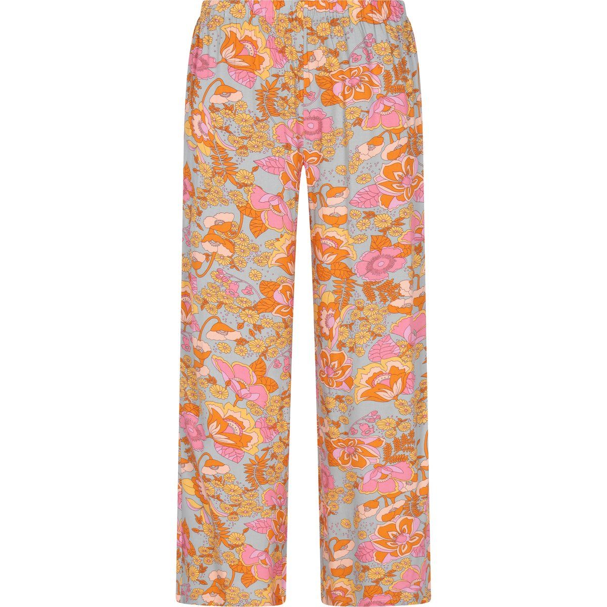 Locker geschnittene Hose mit Blumenmuster