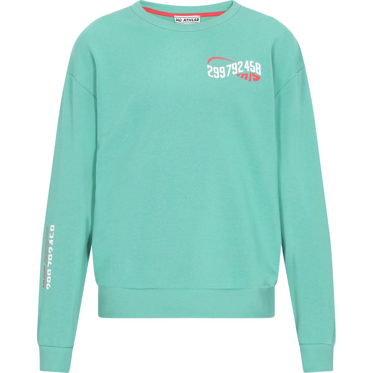 Lässiges Langarm-Sweatshirt mit Rundhalsausschnitt
