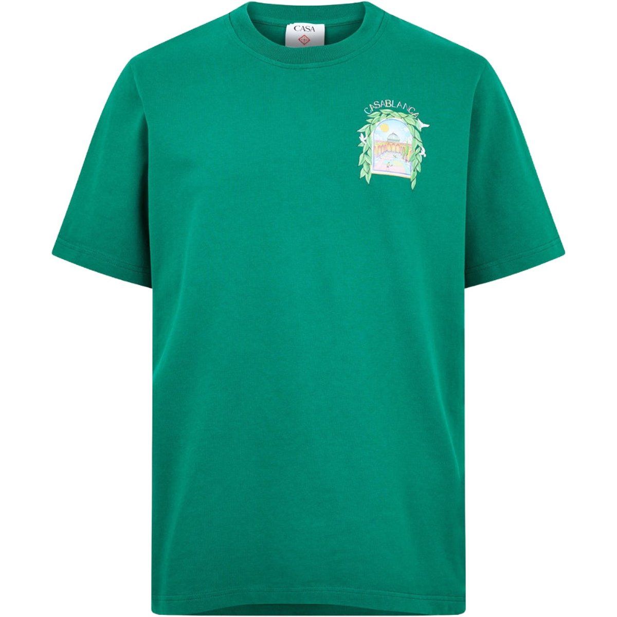 Grünes Casablanca Tennis Club Grafik T-Shirt