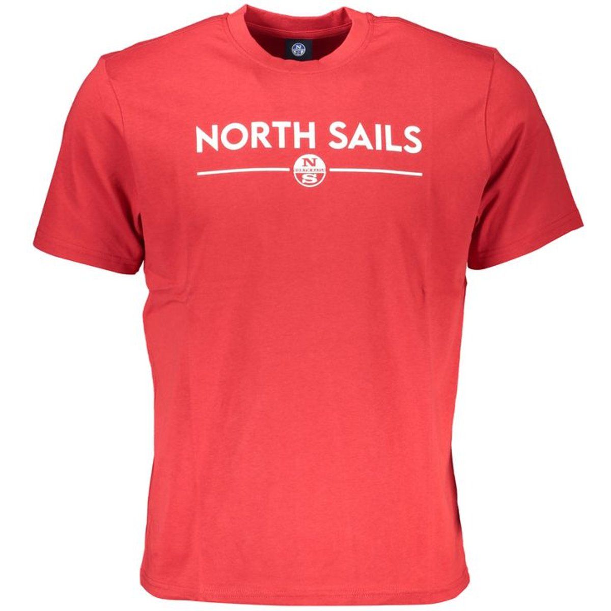Rotes T-Shirt mit Grafikprint und Rundhalsausschnitt