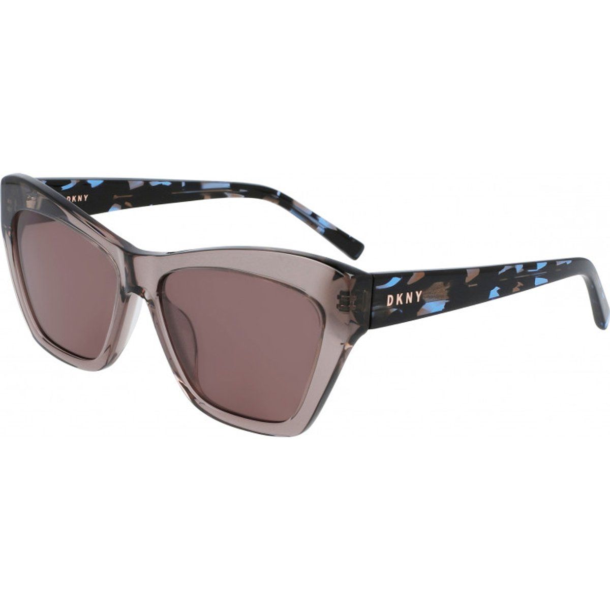 Cat-Eye Sonnenbrille mit gemusterten Bügeln