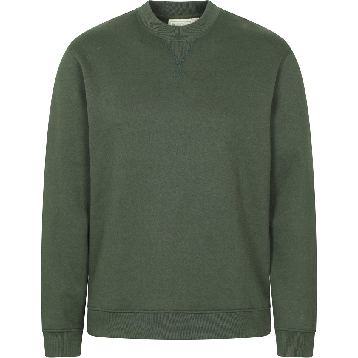 Herren Sweatshirt mit Rundhalsausschnitt, Unifarben