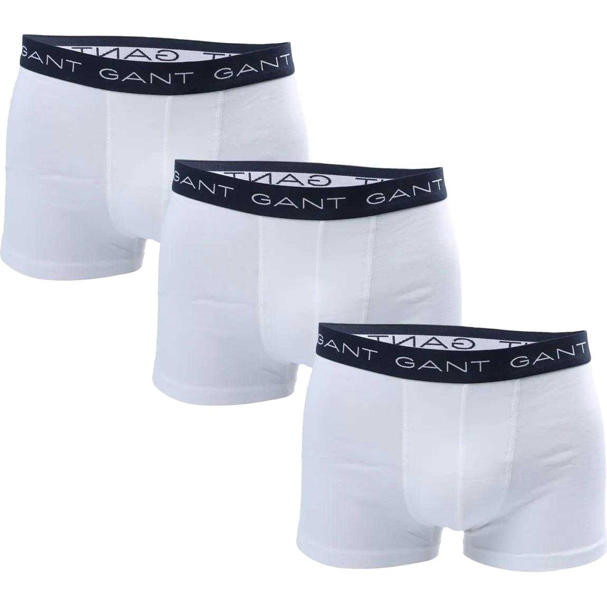 Herren Weiße Baumwolle Stretch Boxershorts