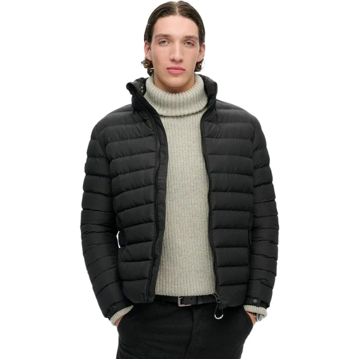 Leichte Herren Steppjacke mit Daunen