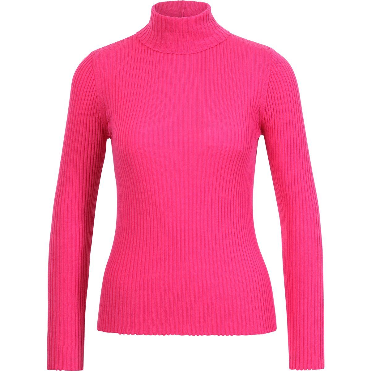 Gerippter Rollkragenpullover aus Wolle