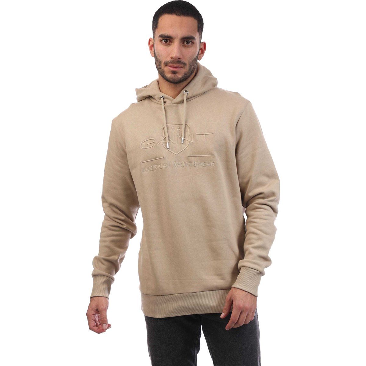 Klassischer Kapuzenpullover mit Logo-Stickerei