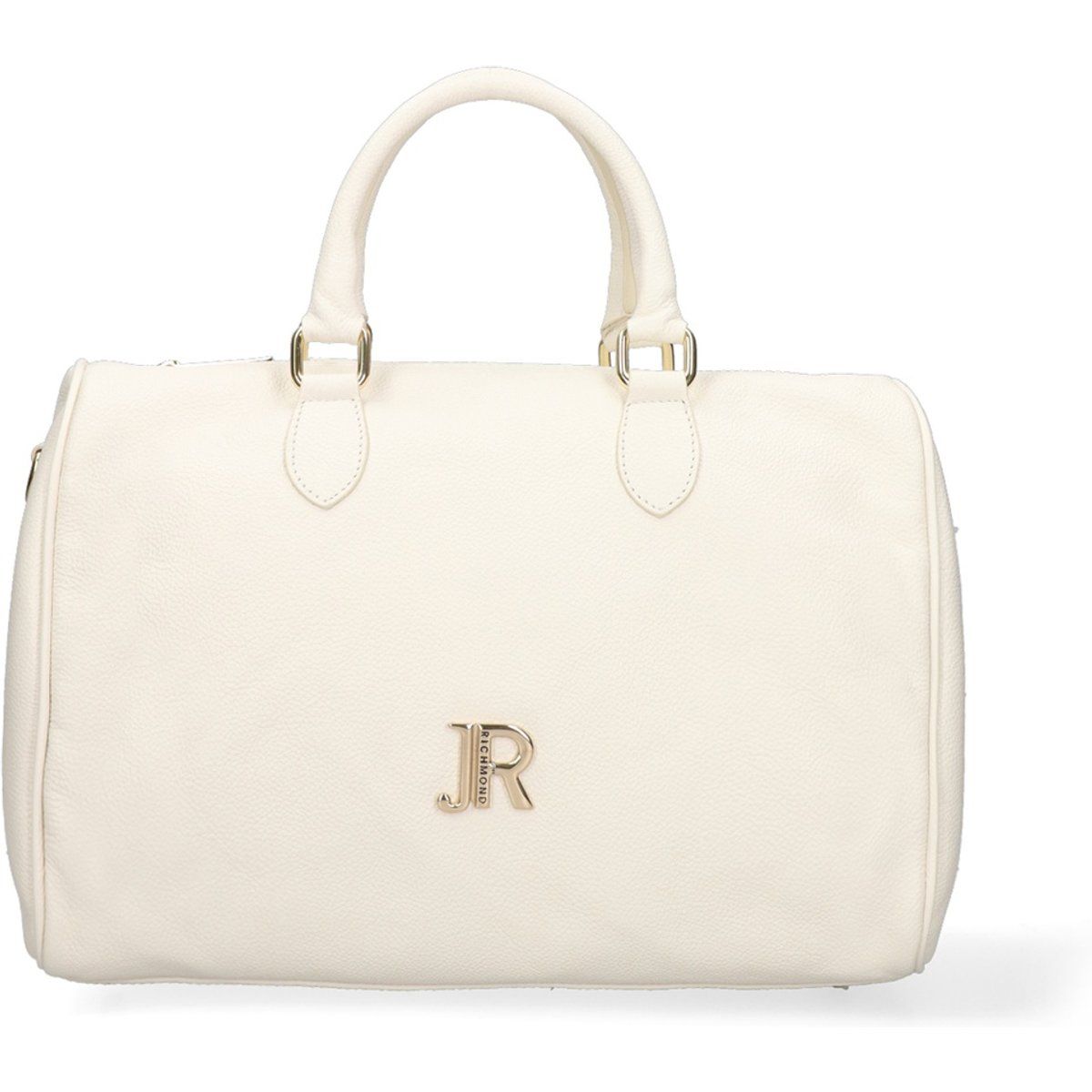 Strukturierte Lederhandtasche mit Griff