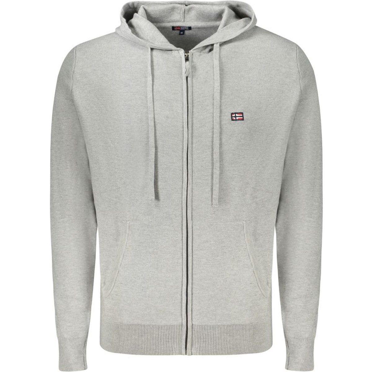Lässiger Strick-Hoodie mit Reißverschluss für Herren