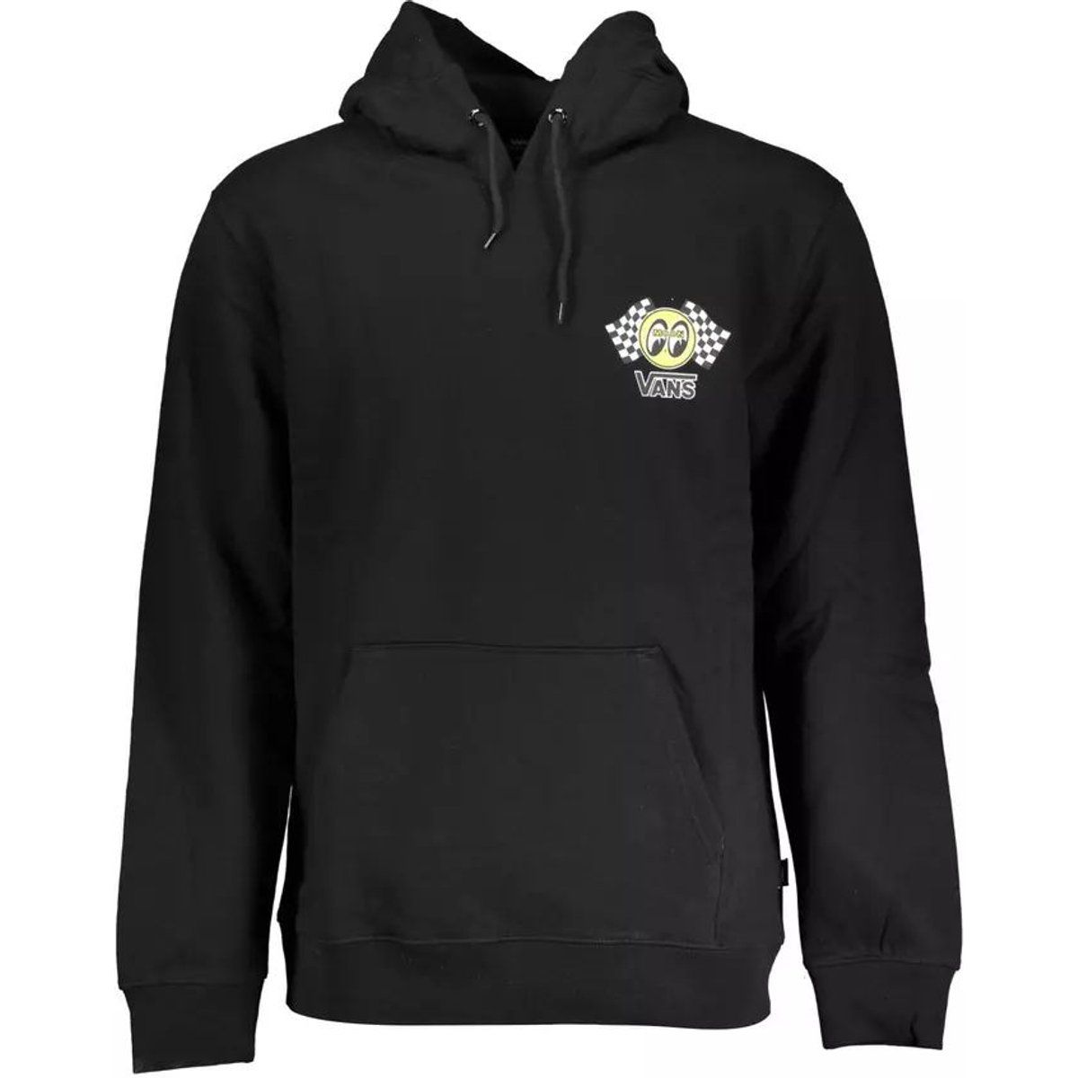 Schwarzer Kapuzenpullover mit Grafikprint